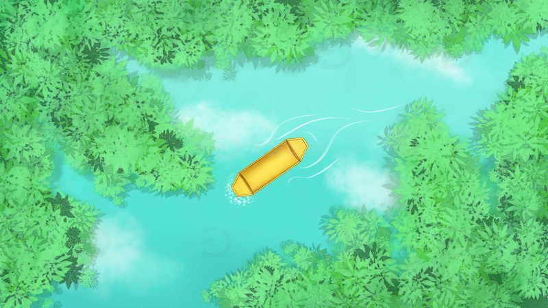 春天游湖郊游背景