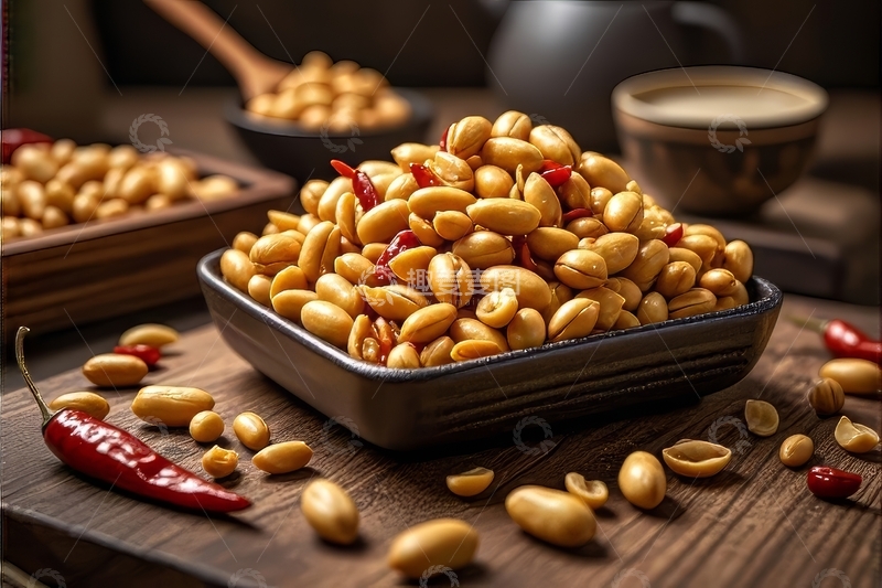 高清大图下载【趣麦麦图】美食小吃花生米高清特写8