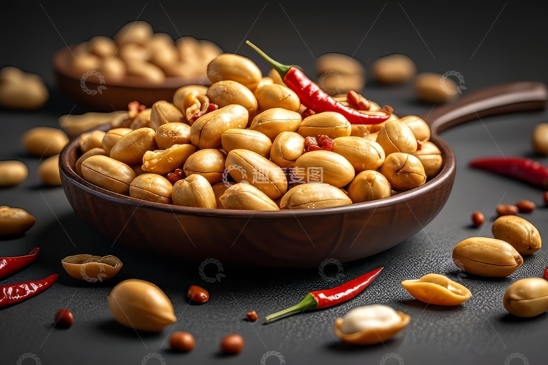 高清大图下载【趣麦麦图】美食小吃花生米高清特写10