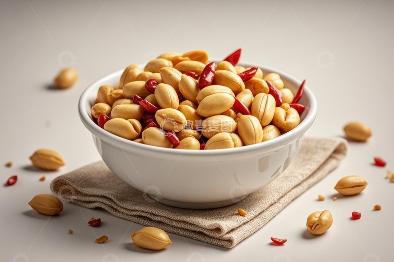 高清大图下载【趣麦麦图】美食小吃花生米高清特写3