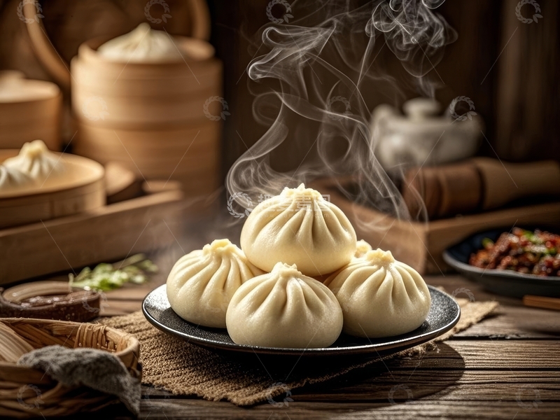 高清大图下载【趣麦麦图】美食主食大包子清特写14