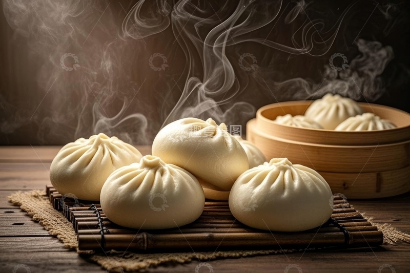 高清大图下载【趣麦麦图】美食主食大包子清特写2