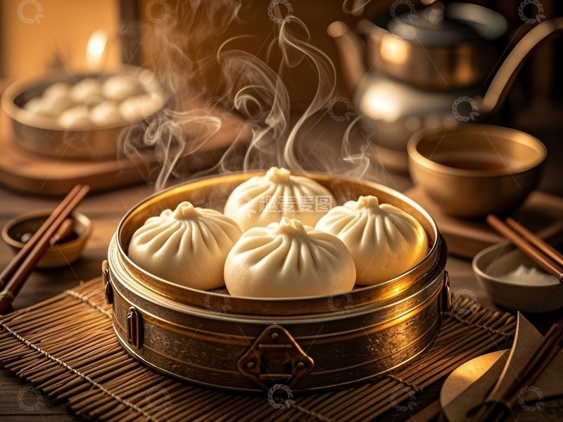 高清大图下载【趣麦麦图】美食主食大包子清特写7