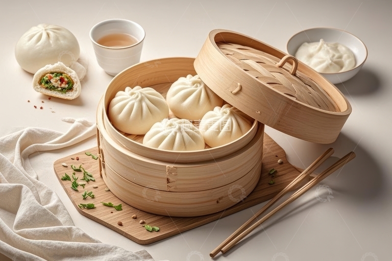 高清大图下载【趣麦麦图】美食主食包子高清特写3