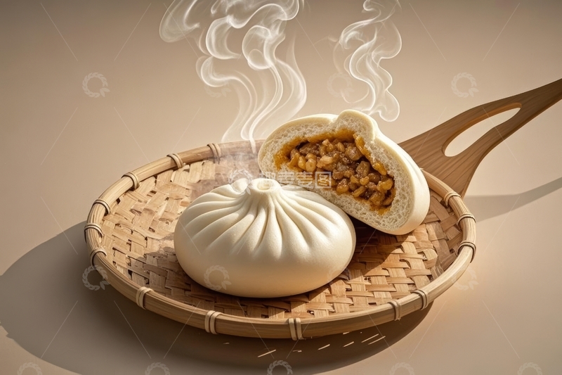 高清大图下载【趣麦麦图】美食主食包子高清特写