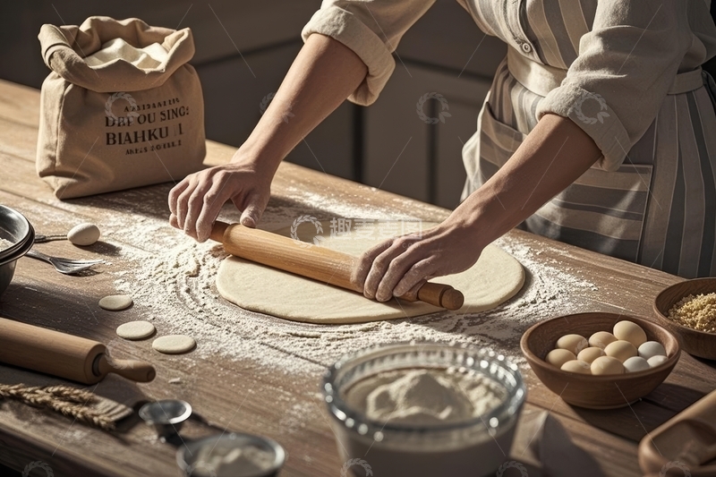 高清大图下载【趣麦麦图】美食主食面食和面高清特写4