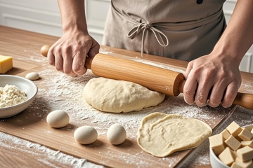 美食主食面食和面高清特写3