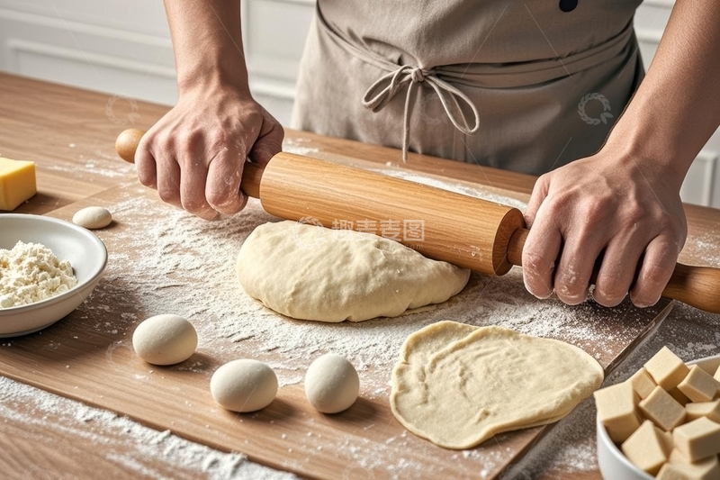 高清大图下载【趣麦麦图】美食主食面食和面高清特写3