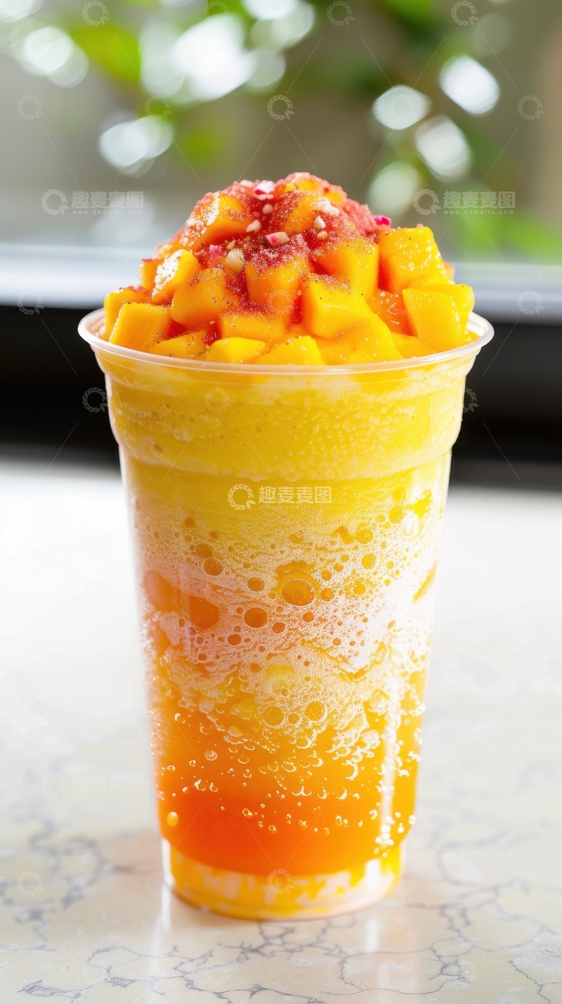 高清大图下载【趣麦麦图】美味的芒果饮料