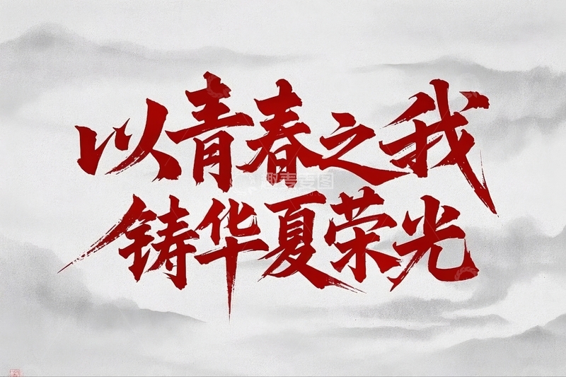 高清大图下载【趣麦麦图】五四青年节励志标语文案2