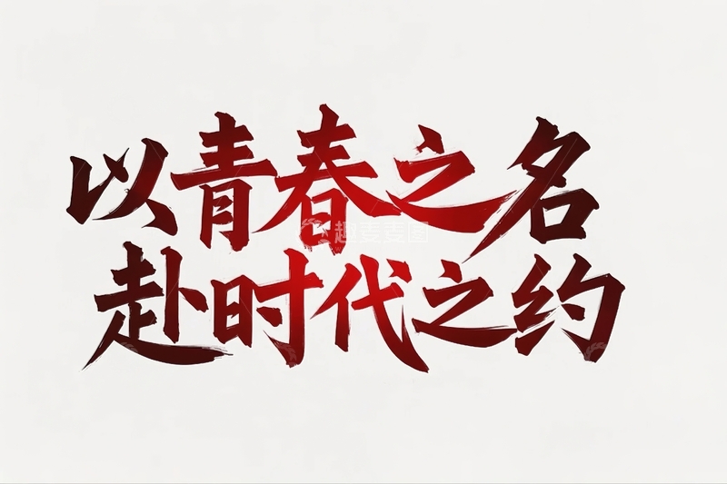 高清大图下载【趣麦麦图】五四青年节励志标语文案7