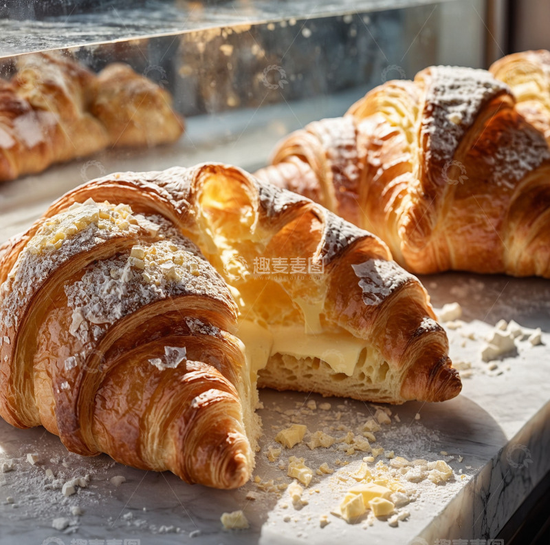 高清大图下载【趣麦麦图】羊角面包可颂6