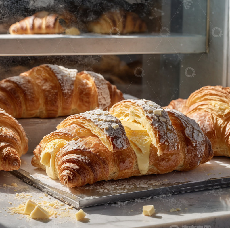 高清大图下载【趣麦麦图】羊角面包可颂7