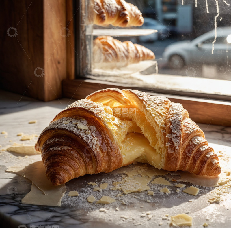 高清大图下载【趣麦麦图】羊角面包可颂3