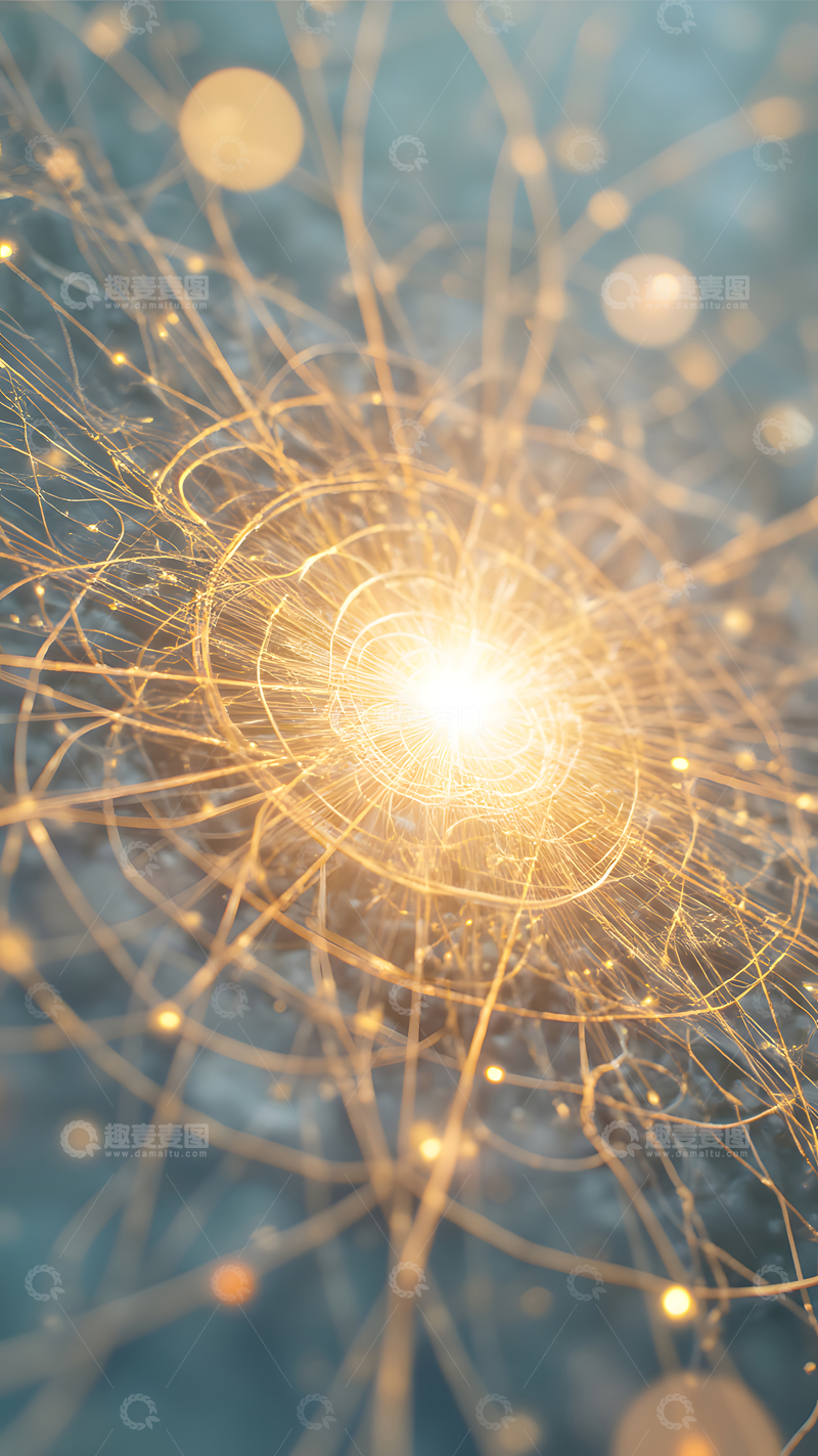 高清大图下载【趣麦麦图】抽象风格内心世界梦幻丝网编织神秘意境6