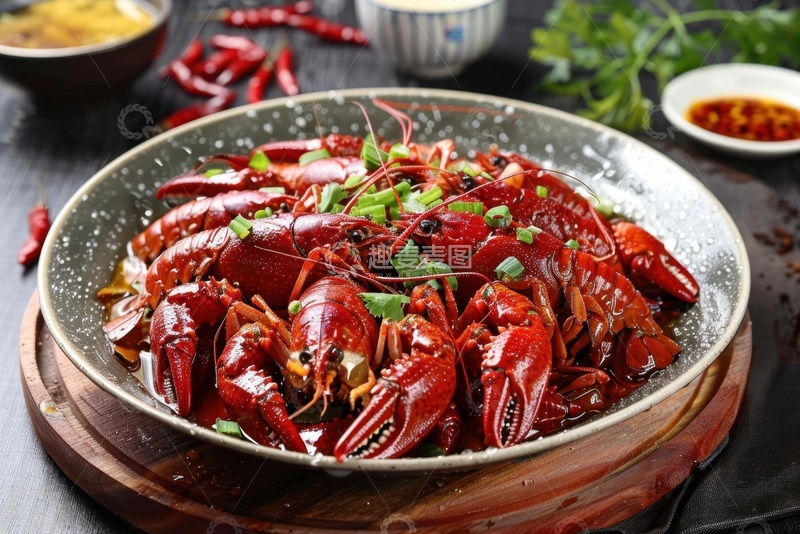 高清大图下载【趣麦麦图】美味的麻辣小龙虾