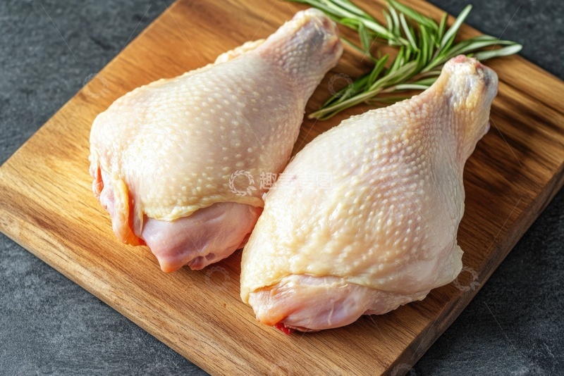高清大图下载【趣麦麦图】案板上的两个大鸡腿