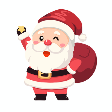 圣诞老人插画素材