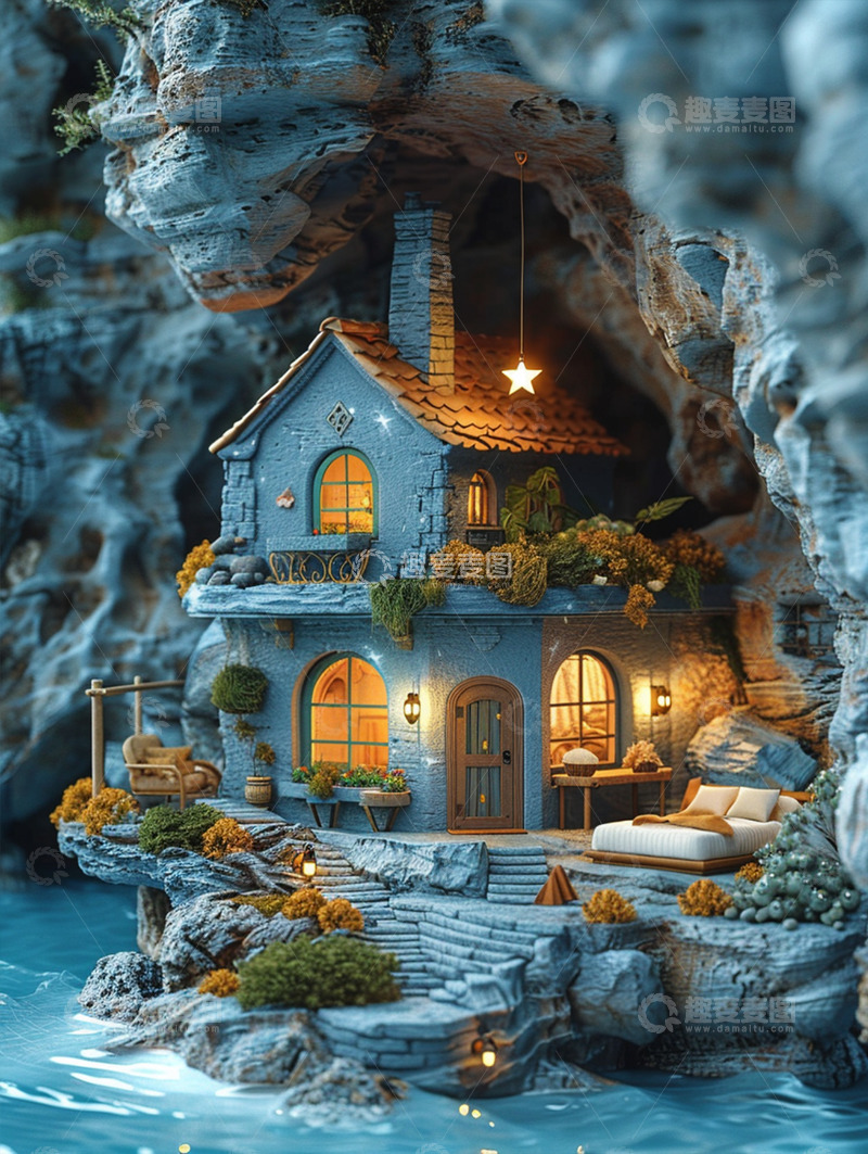 高清大图下载【趣麦麦图】唯美梦幻迷你小屋1