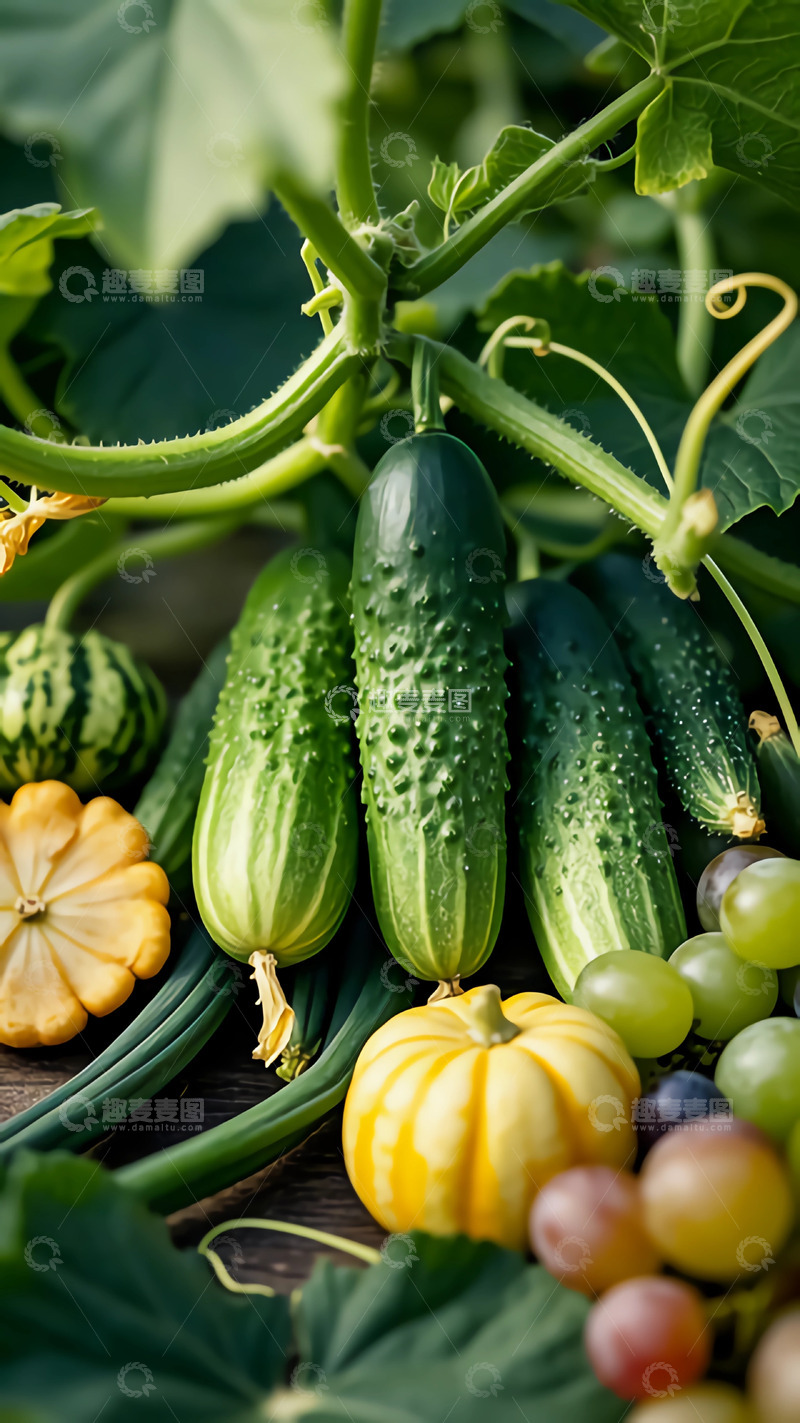 高清大图下载【趣麦麦图】新鲜的蔬菜黄瓜7