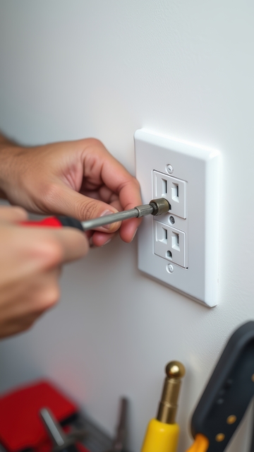 电工专注安装墙面电源插座