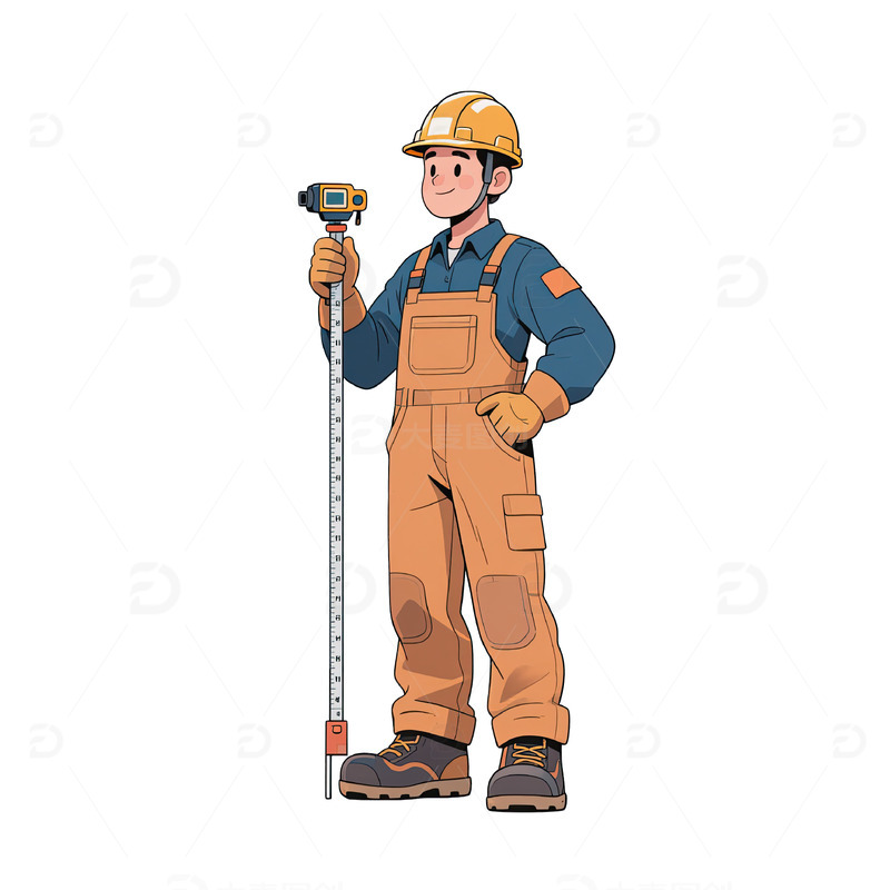 建筑工人测量工具