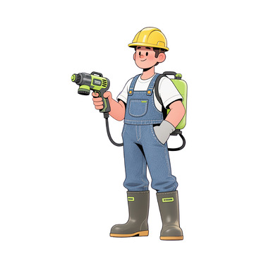 高效施工工具：电钻与安全装备的完美结合