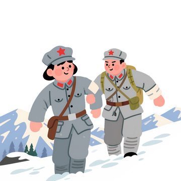 雪地里的友谊与团结