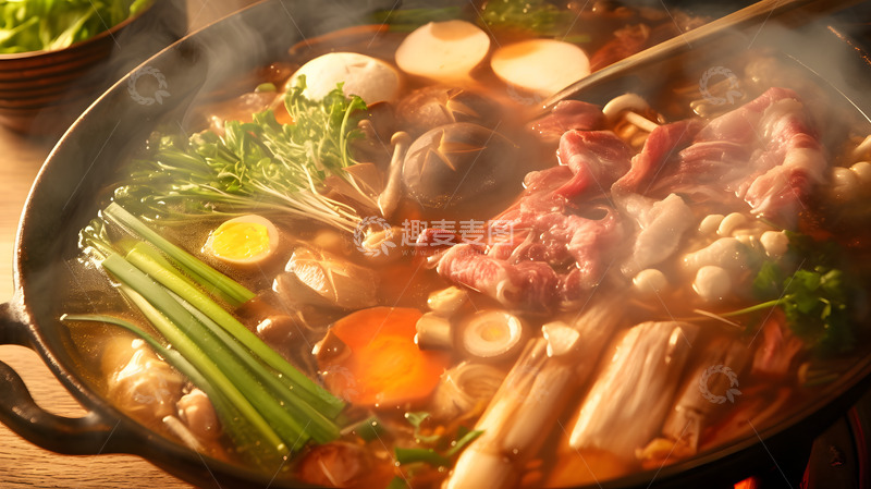 高清大图下载【趣麦麦图】新鲜热辣的火锅美食摄影2