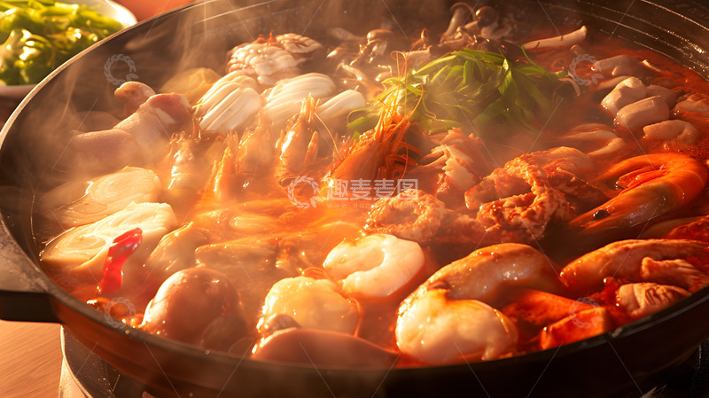 高清大图下载【趣麦麦图】新鲜热辣的火锅美食摄影1