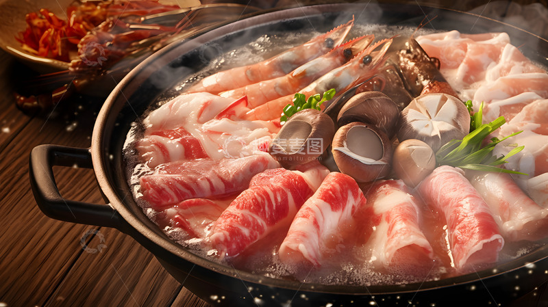 高清大图下载【趣麦麦图】新鲜热辣的火锅美食摄影4