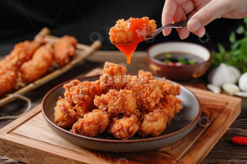 高清大图下载【趣麦麦图】油炸鸡块美食