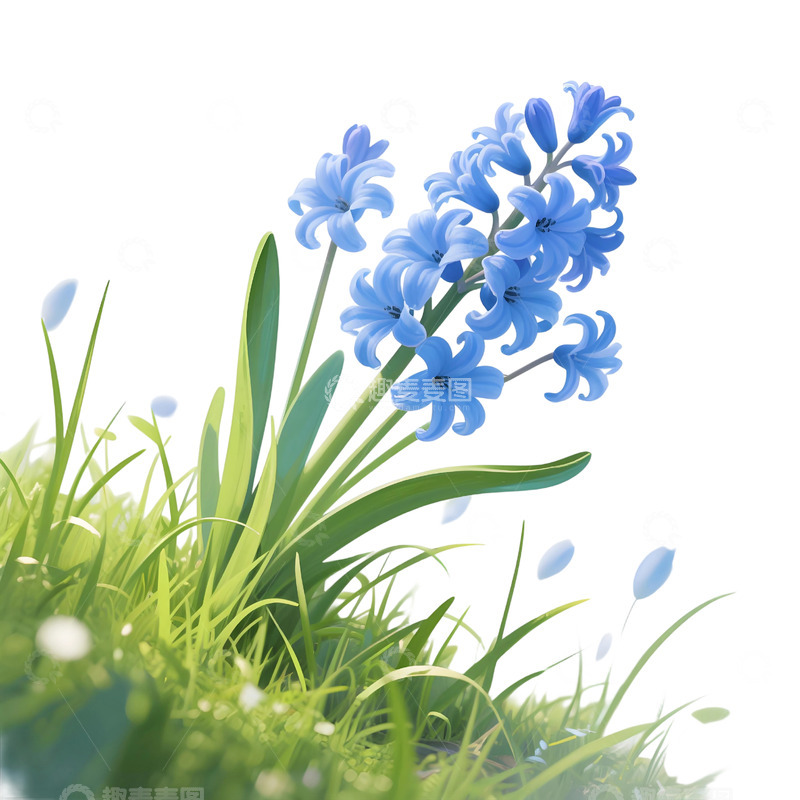 高清大图下载【趣麦麦图】花草插画免扣素材2