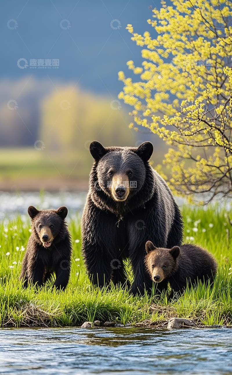 高清大图下载【趣麦麦图】棕熊1