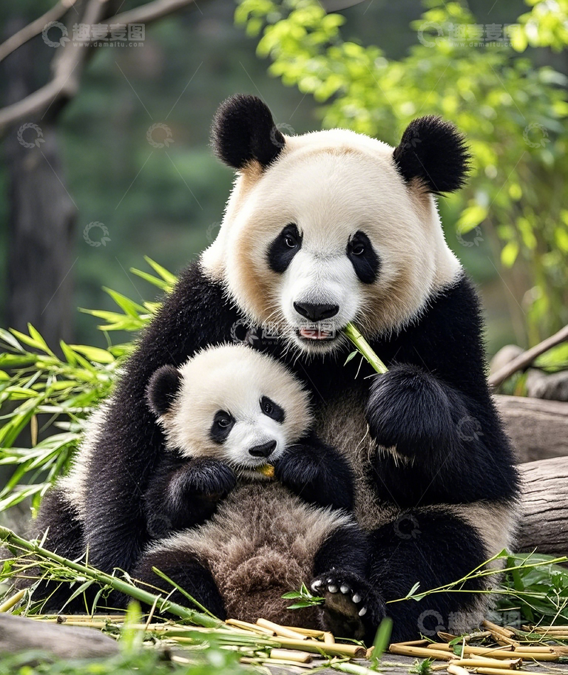 高清大图下载【趣麦麦图】大熊猫5
