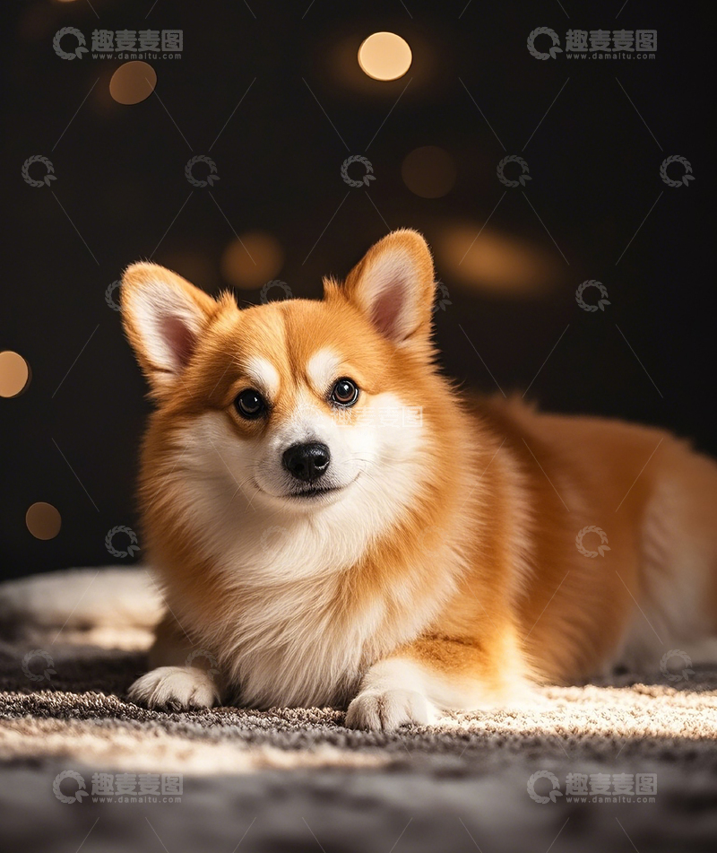 高清大图下载【趣麦麦图】柯基 特写