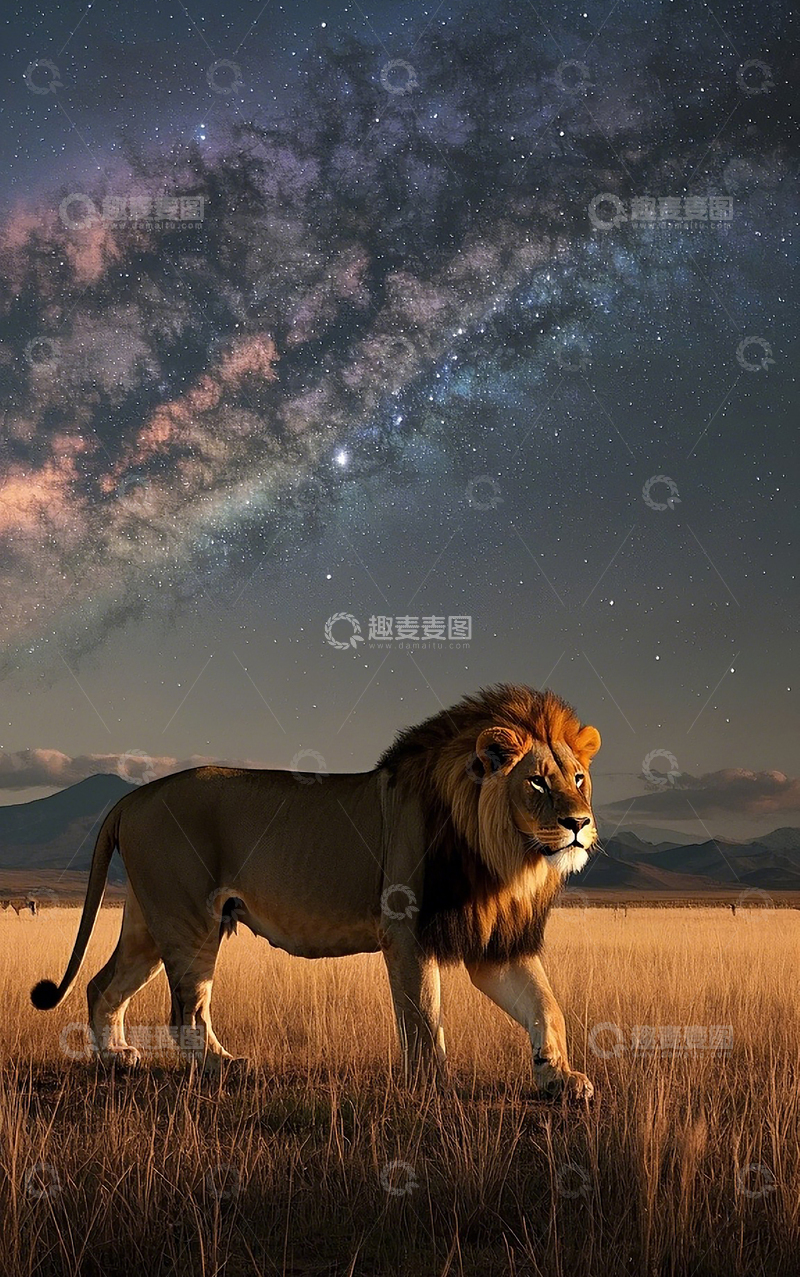 高清大图下载【趣麦麦图】狮子6