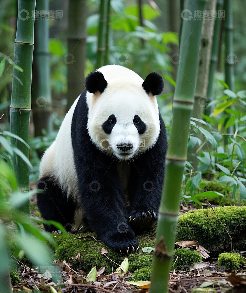 高清大图下载【趣麦麦图】熊猫2