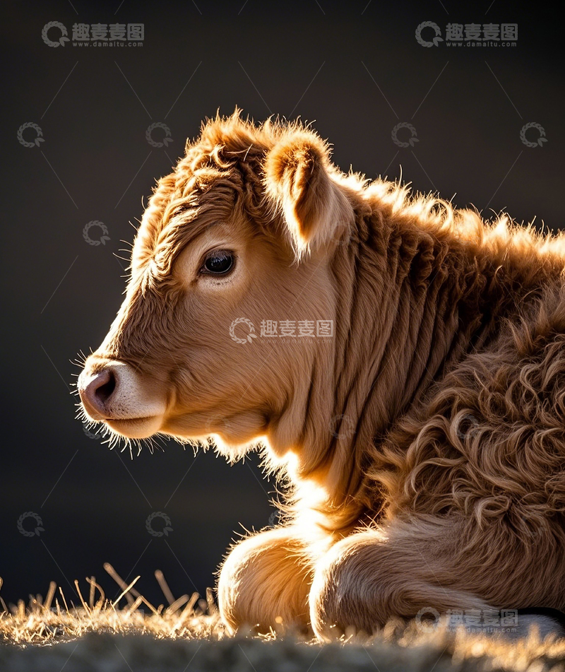 高清大图下载【趣麦麦图】小牛特写