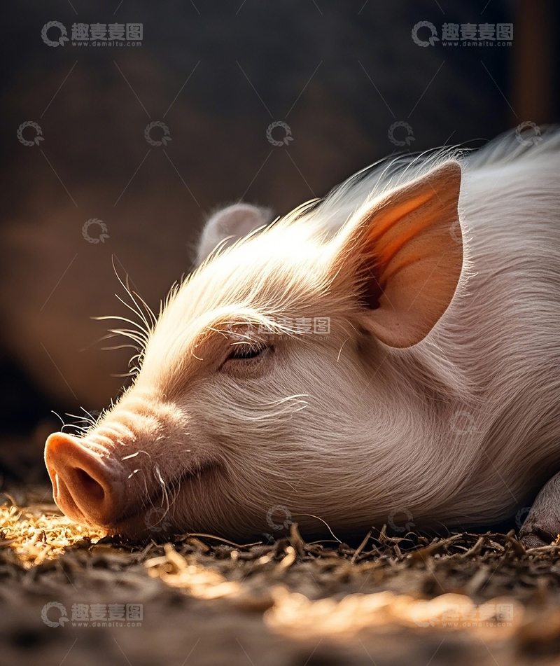 高清大图下载【趣麦麦图】小猪特写2