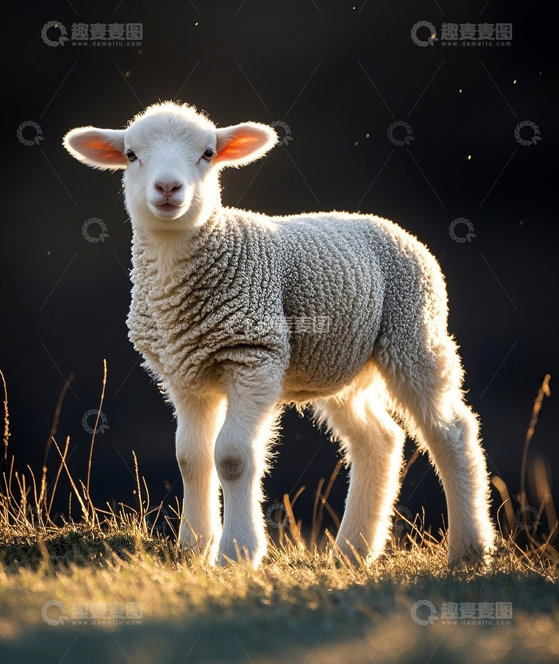 高清大图下载【趣麦麦图】小羊特写4