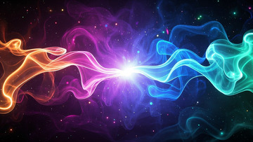 蓝紫色烟雾粒子特效