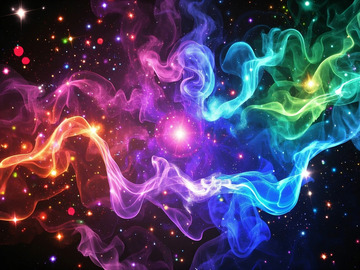 紫色烟雾粒子特效