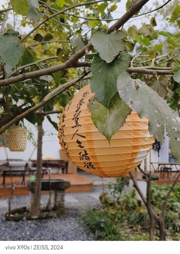 秋天农家乐的小院