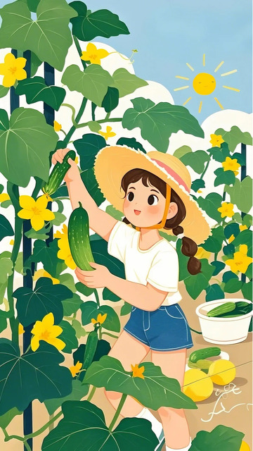 立夏 女孩 果蔬1