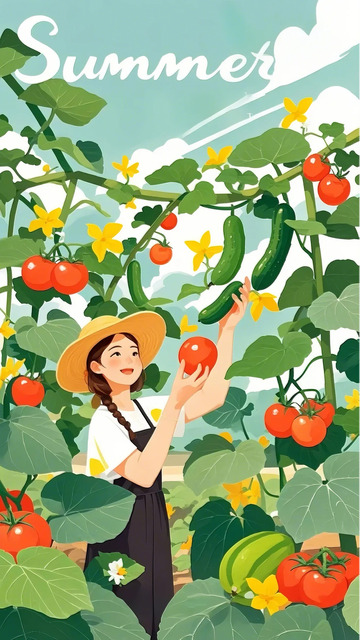 立夏 女孩 果蔬2