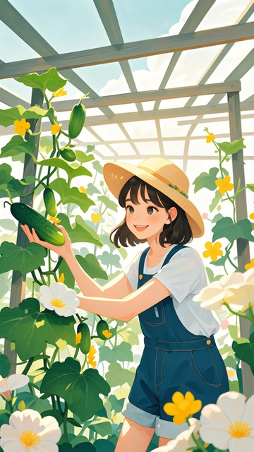 立夏 女孩 果蔬