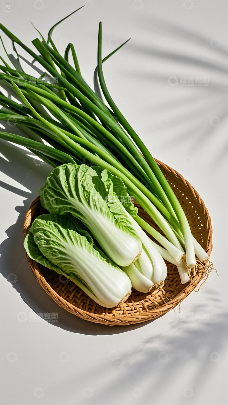 高清大图下载【趣麦麦图】装着蔬菜的菜篮子4