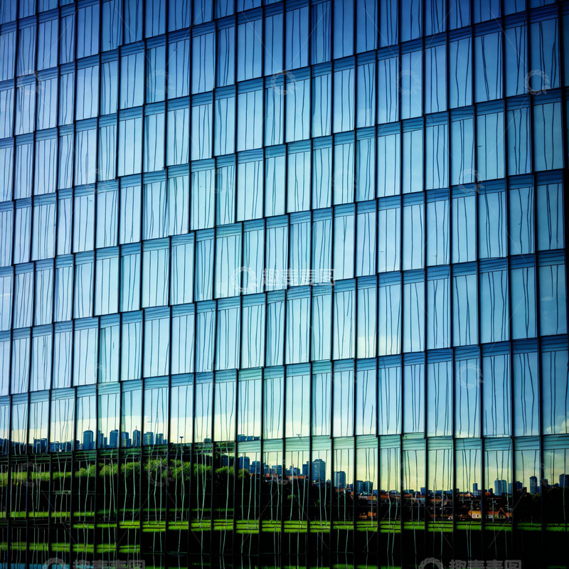 高清大图下载【趣麦麦图】城市 玻璃 远山 梯田 反射 建筑4