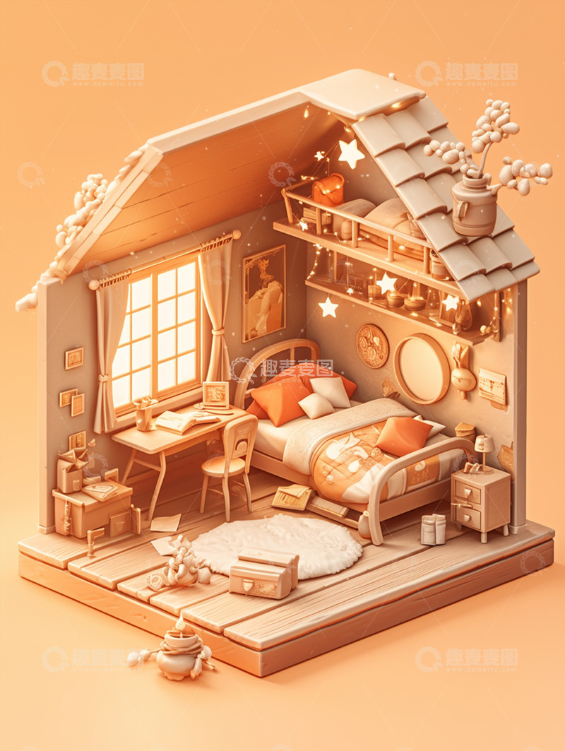 高清大图下载【趣麦麦图】唯美梦幻迷你小屋30